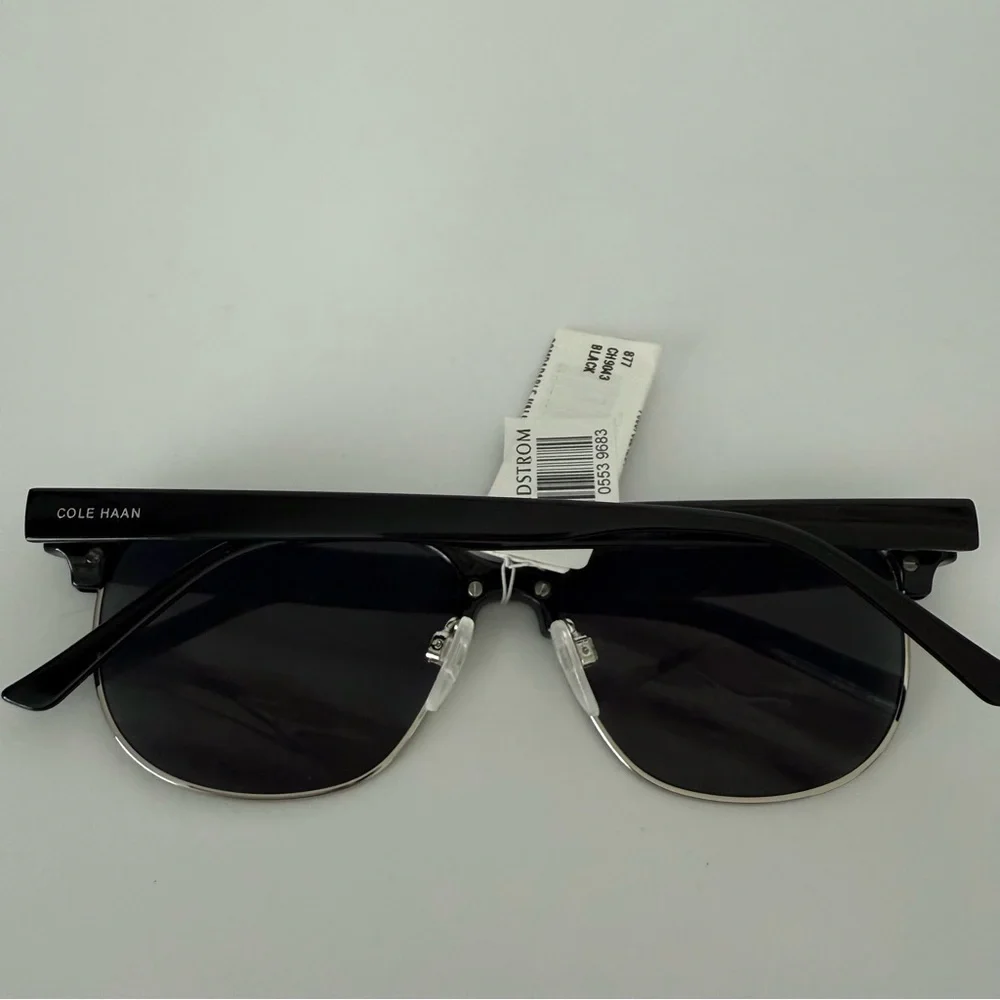 Cole Haan 55mm Half Rim Polarized Sunglasses
